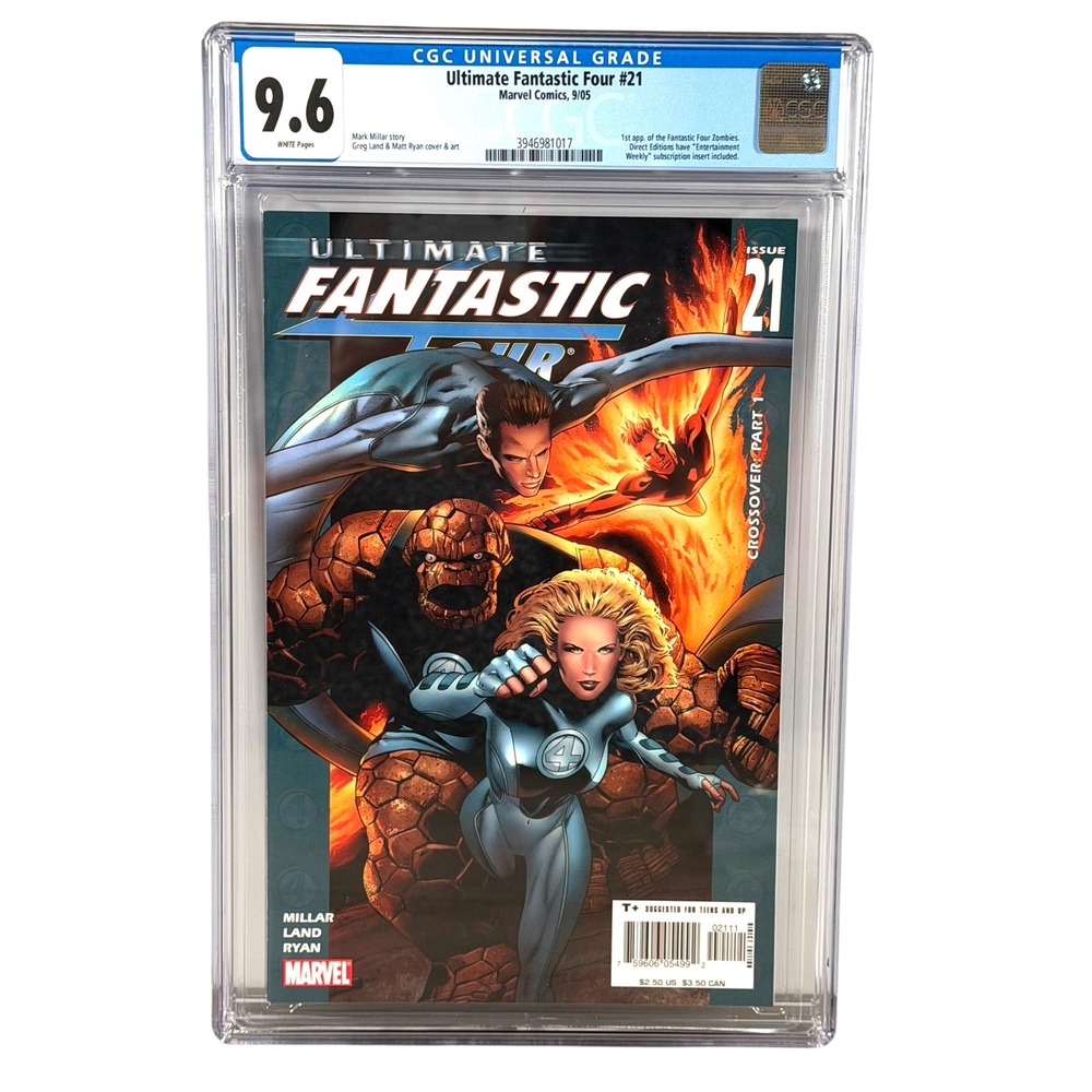 Marvel Ultimate Fantastic Four 21 CGC 9.6 1st App FF Zombies 2005 USA